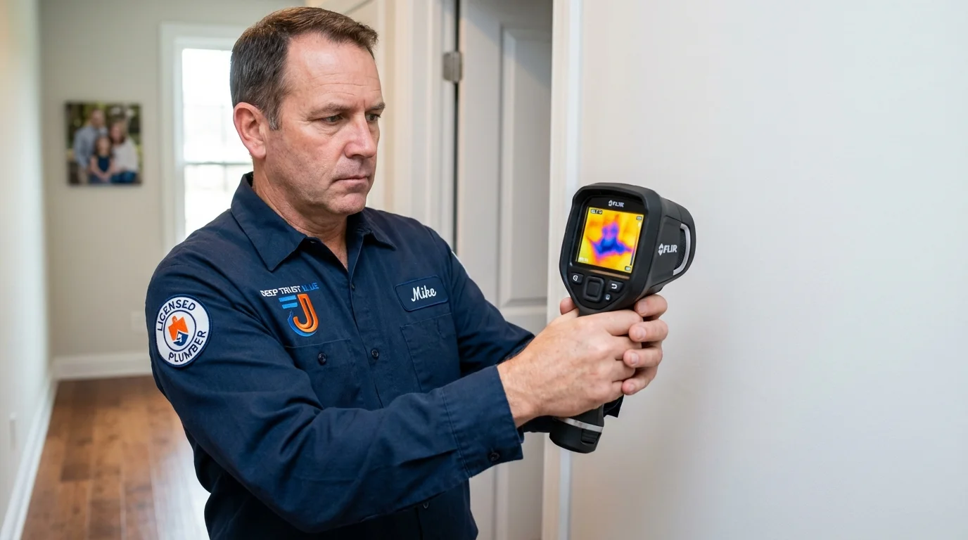 Thermal imaging leak detection by Johns Plumbing LLC in Glen Gardner